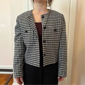 Vintage Wool Gingham blazer